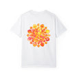 Handmade mandala t-shirt featuring intricate design, perfect for yoga and meditation, suitable for both men and women