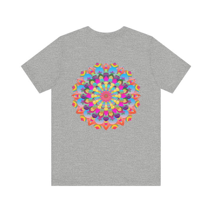 Intricately Designed Mandala Tee with Vibrant Colors and Inner Peace