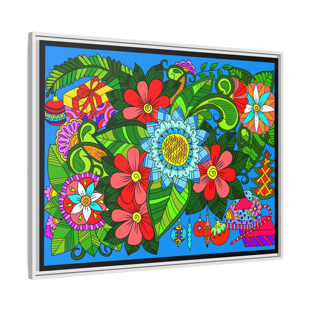 Floral Mandala Art Print With Lush Colors And Creative Energy