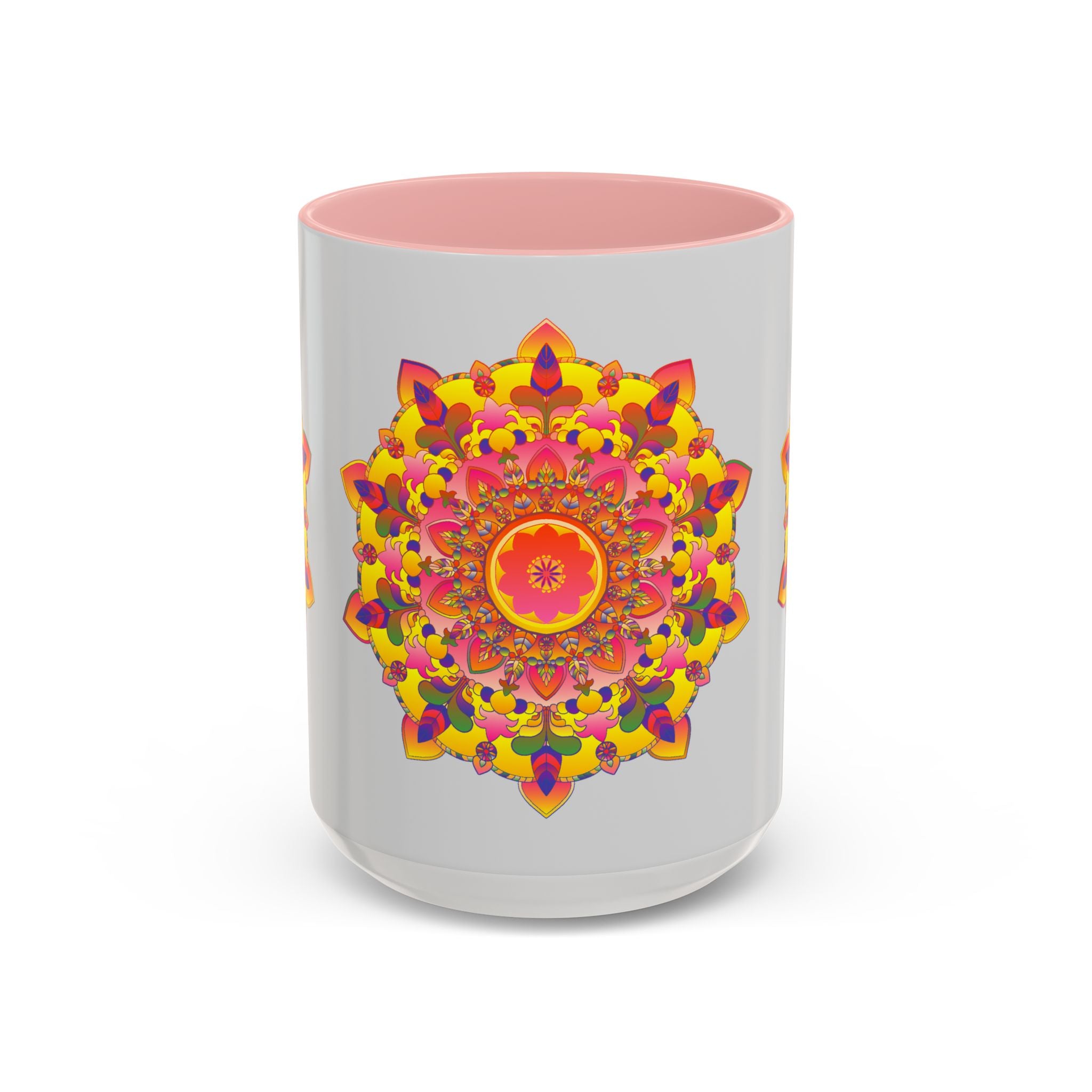 Colorful and intricate Mandala Art Mug, perfect for enjoying your favorite hot beverage