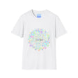 Colorful mandala-inspired t-shirt with a unique and intricate design