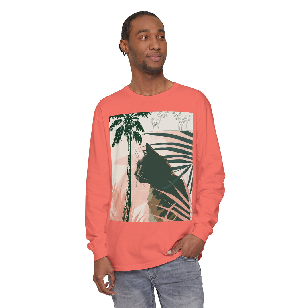 Black Cat Jungle Long Sleeve T-Shirt for jungle enthusiasts alt text 61