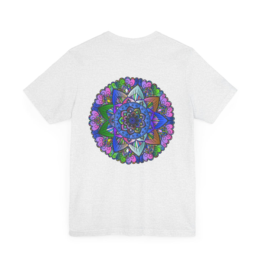 Vibrant Mandala T-Shirt with a peaceful and calming mandala pattern in earth tones