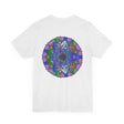 Vibrant Mandala T-Shirt with a peaceful and calming mandala pattern in earth tones
