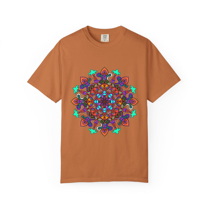 Mandala Art T-Shirt in Bold Colors for Creative Expression