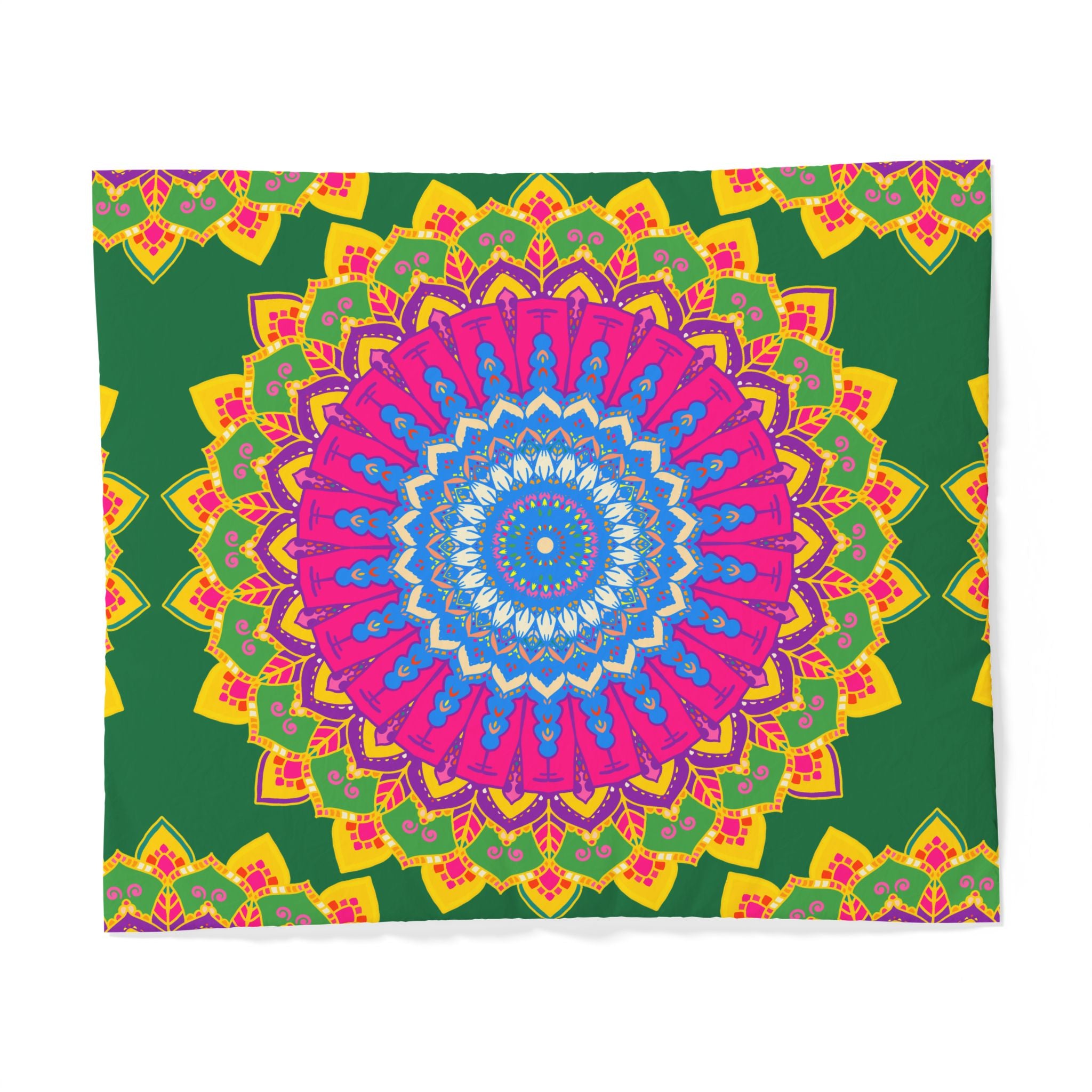 Bettwäsche aus Baumwolle mit Mandala-Motiv im Bohème-Stil