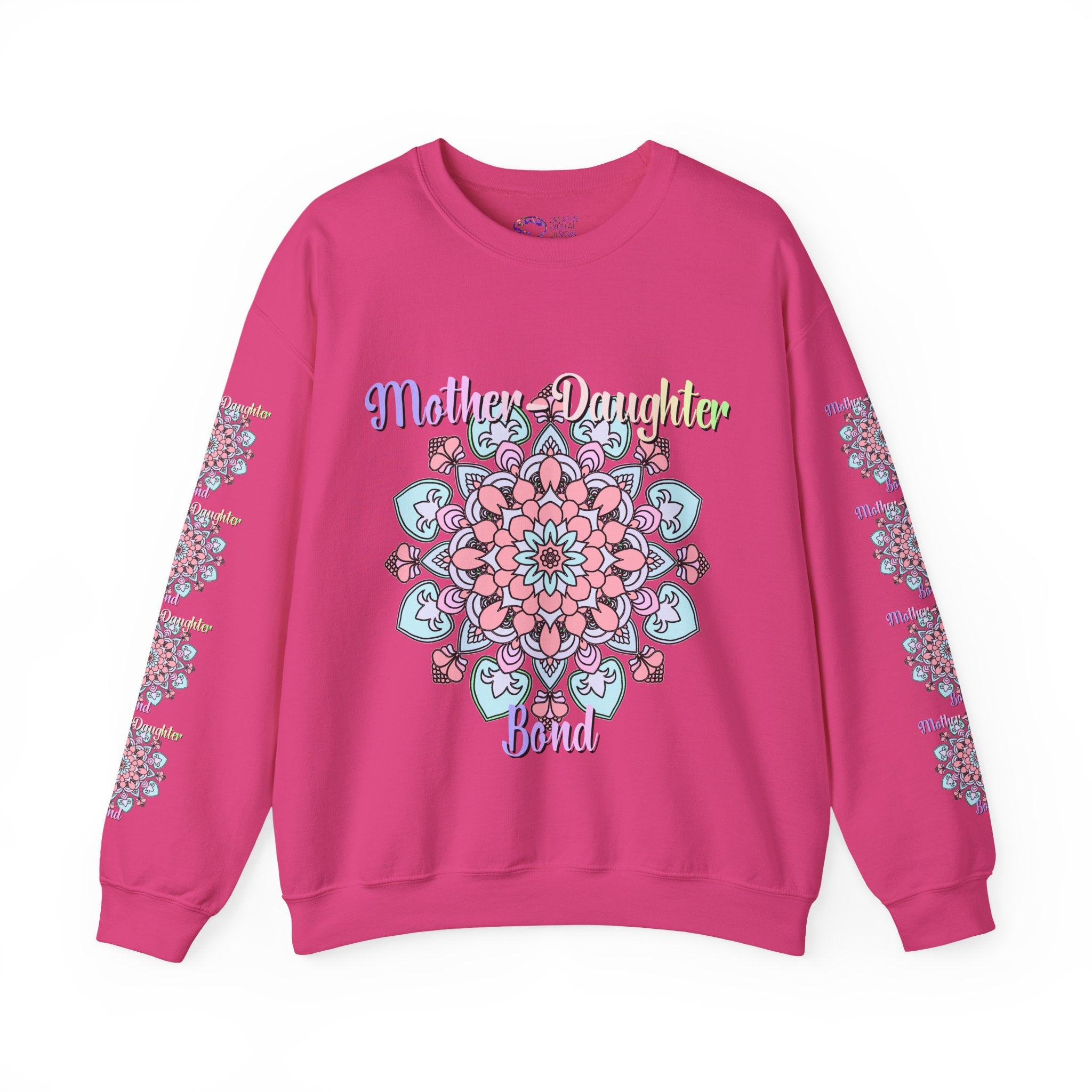 Sweatshirt mit Mandala-Muster zur Feier der Mutter-Tochter-Liebe