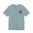 Colorful and intricate mandala design on a tee promoting spiritual peace and harmony
