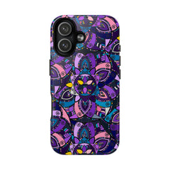 Magnetic Phone Case — Purple Mandala Floral Tough Case