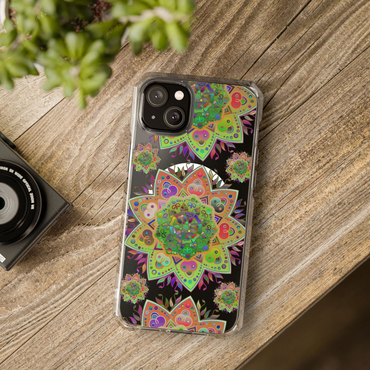 Protective impact case with elegant mandala pattern for iPhone 14/15