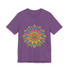 Colorful and intricate mandala design tee shirt, perfect for adding vibrancy to any outfit