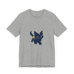 Black Cat Mystery T-Shirt featuring a cute and playful feline design