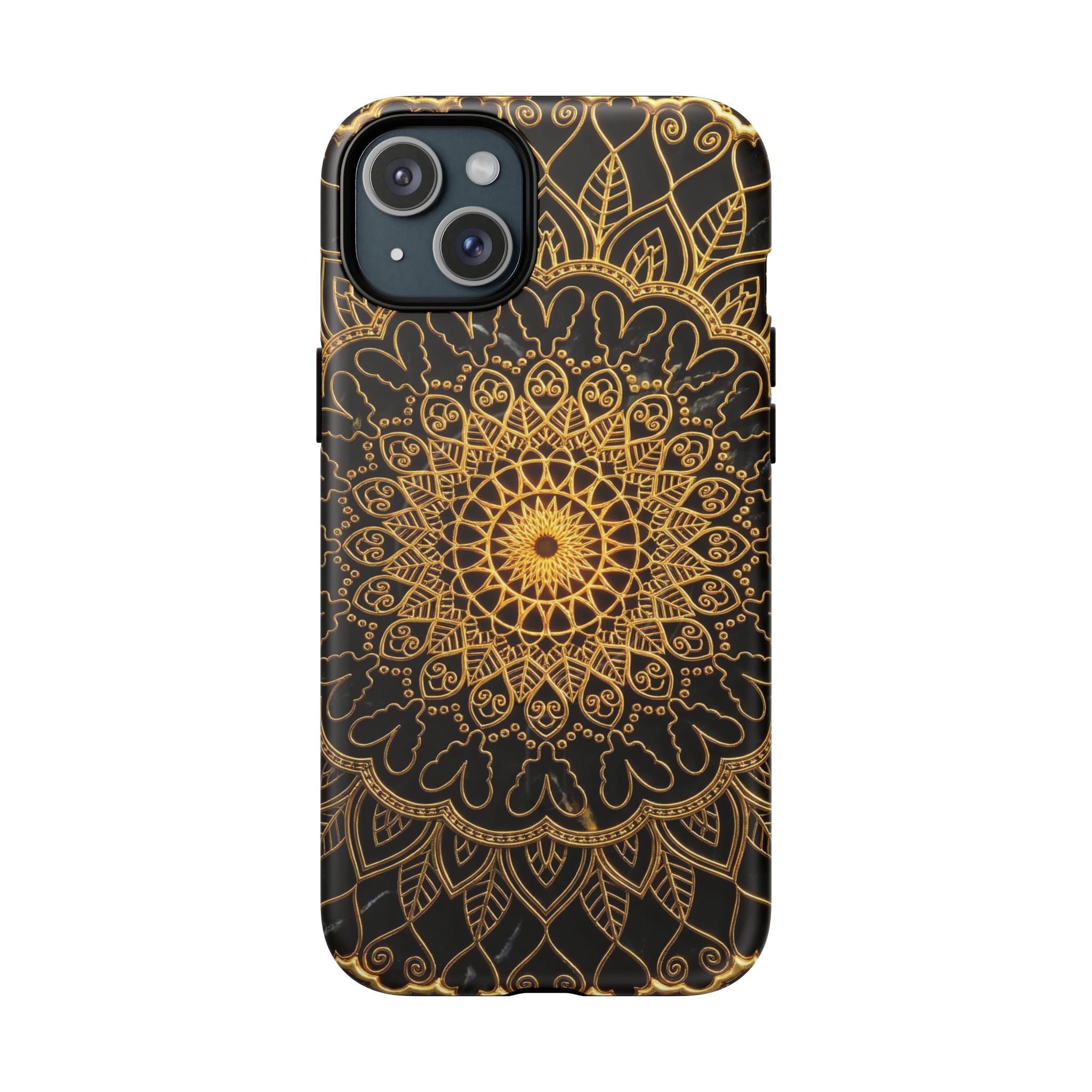 Mandala Gold Phone Case — Tough Magnetic iPhone Cover