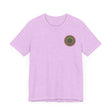 Woman walking in nature wearing Vibrant Mandala Tee - Spiritual Peace & Harmony shirt