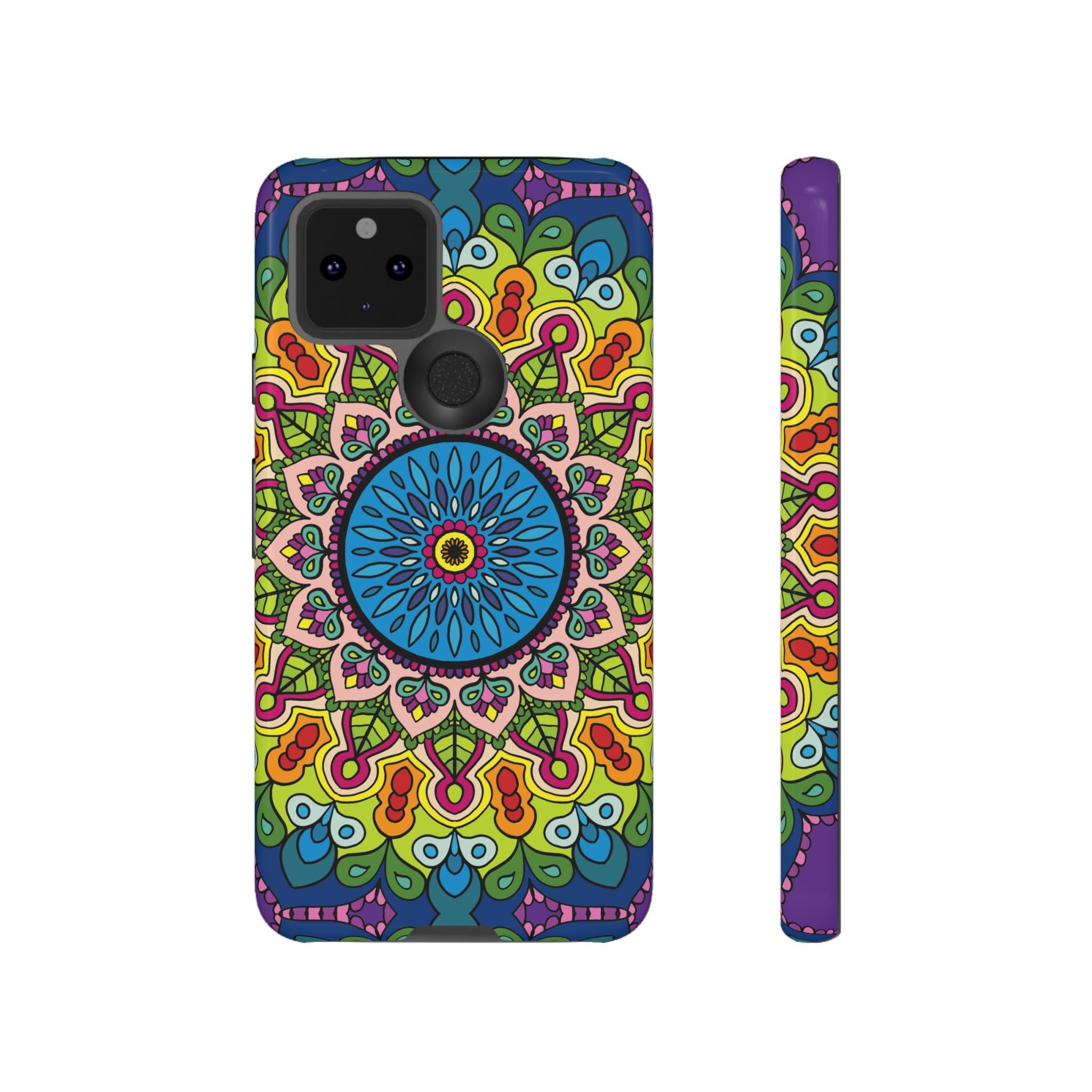 Custodia per telefono Mandala con motivi intricati per uno stile colorato