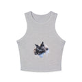 Cozy Cat Racerback Tank with Original Artistic Design