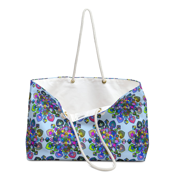 Psychedelic Floral Weekender Bag for Vibrant Outdoor Escapes