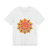 Vibrant Mandala Tee featuring intricate spiritual art design in bold colors