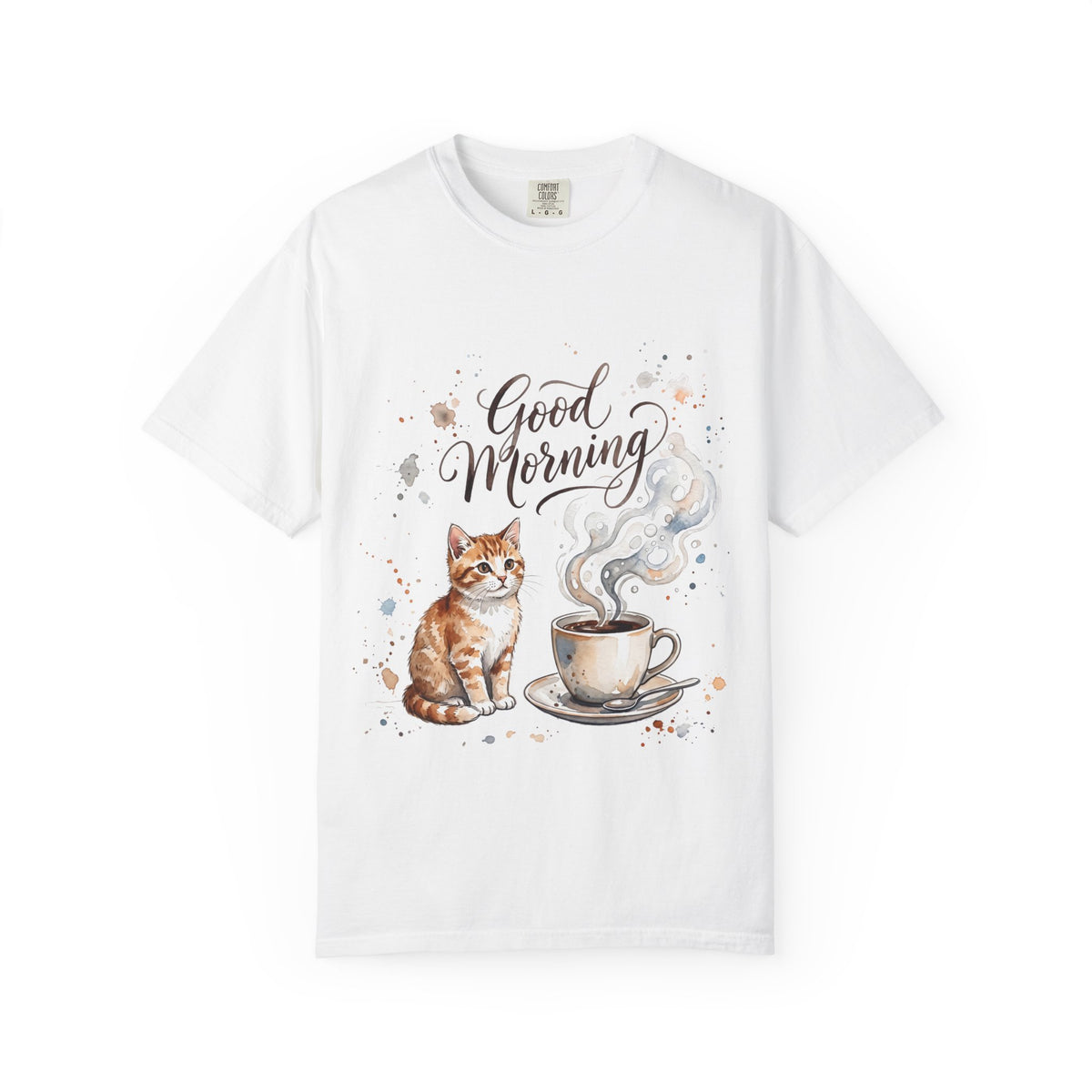 Good Morning Cat Coffee T-Shirt