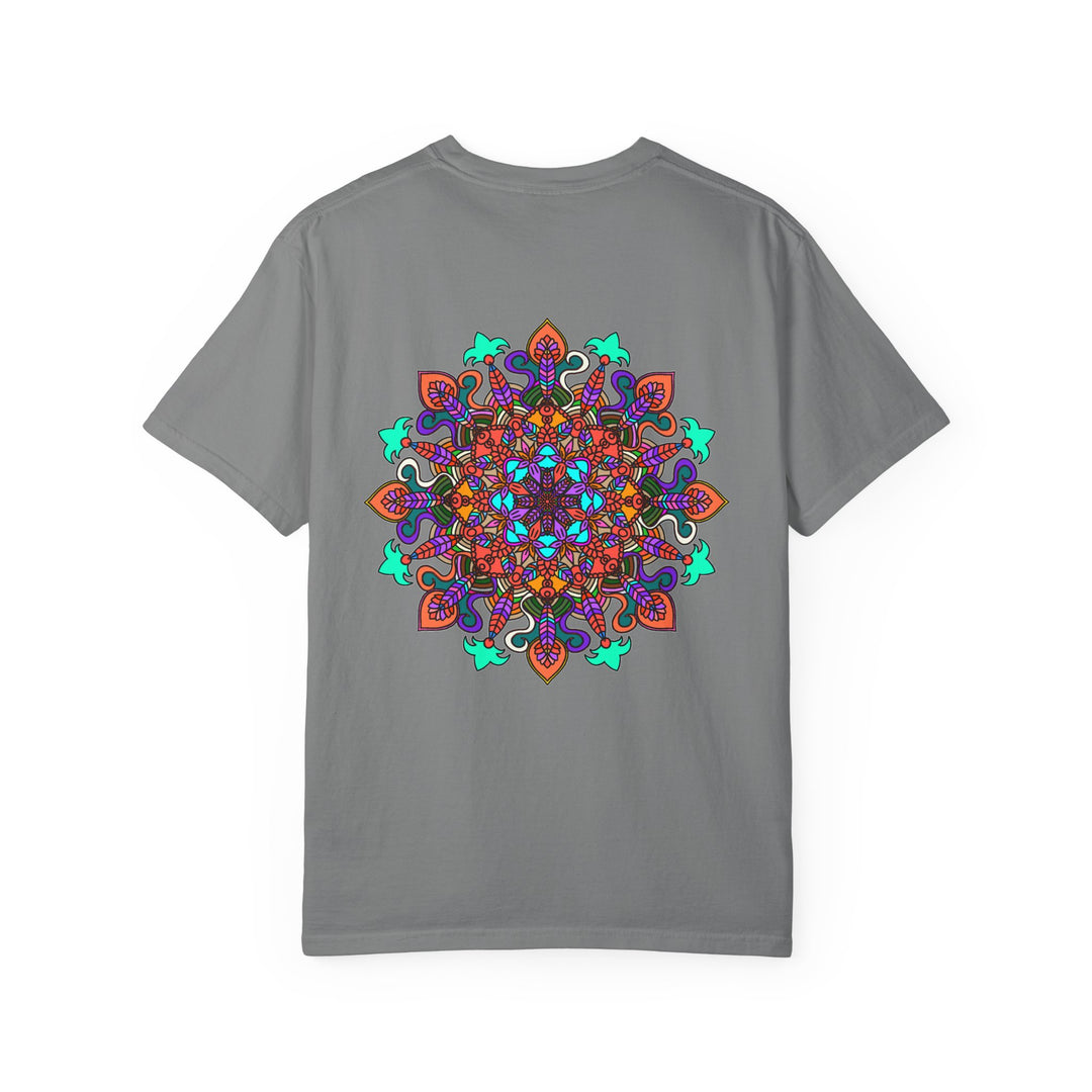 Mandala Art T-Shirt in Bold Colors for Creative Expression