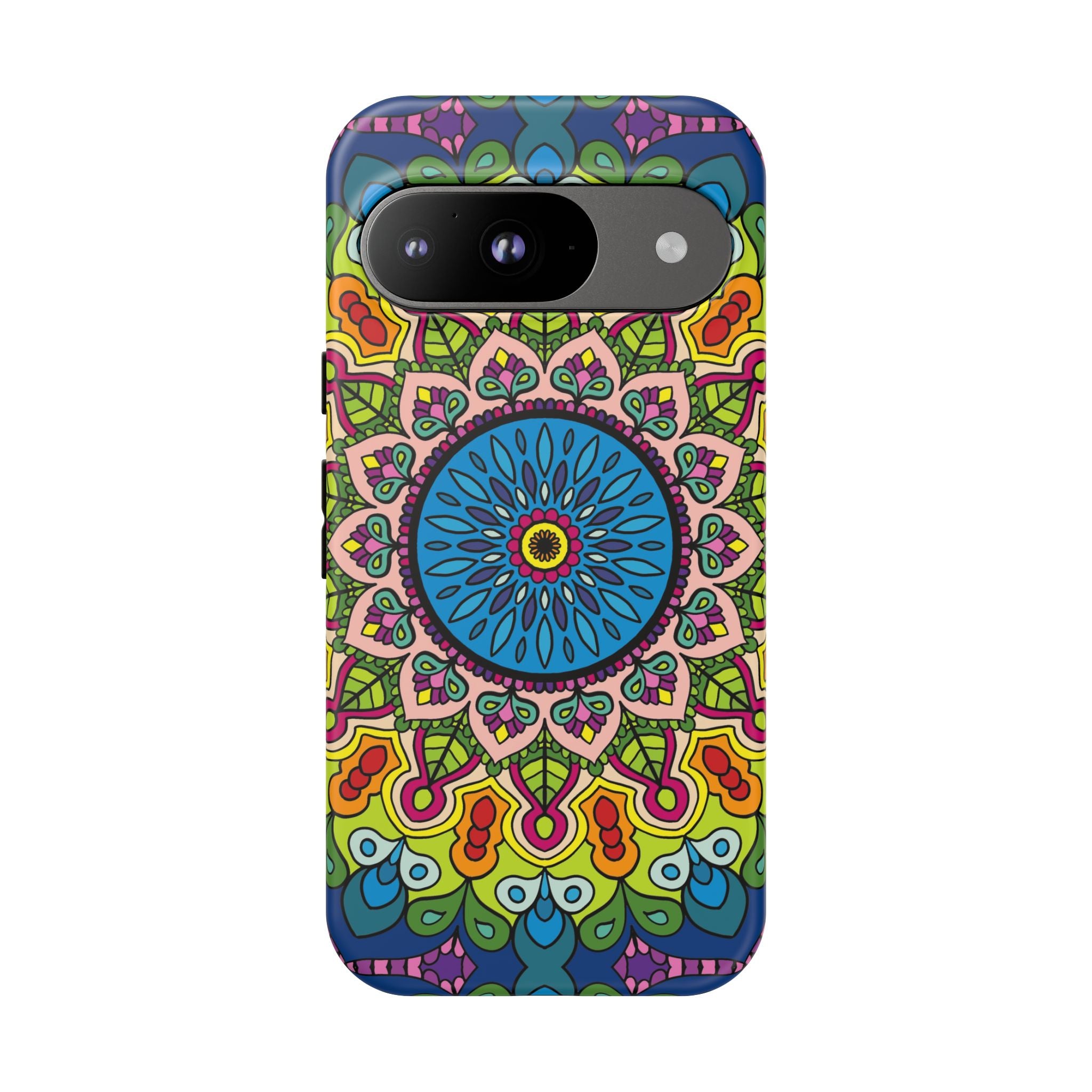 Custodia per telefono Mandala con motivi intricati per uno stile colorato