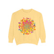 Colorful mandala sweatshirt with intricate design and vibrant patterns for a trendy and bohemian style