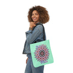Mandala 'Love You Mom' Canvas Tote — Floral Mother's Day Gift Bag
