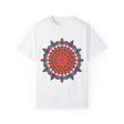 Unisex Mandala T-Shirt made from 100% Ring-Spun Cotton with Hand-Drawn Mandala Art, Garment-Dyed for Extra Comfort