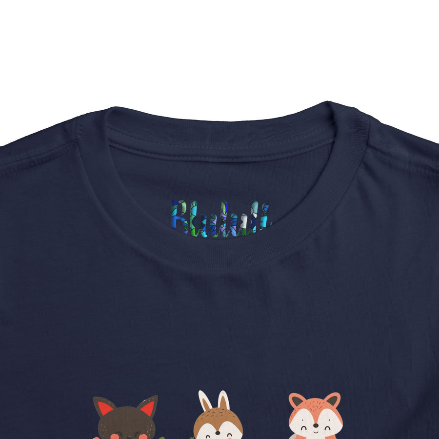 Animal Love Toddler Tee, Cute Cartoon Animals T-Shirt for Kids