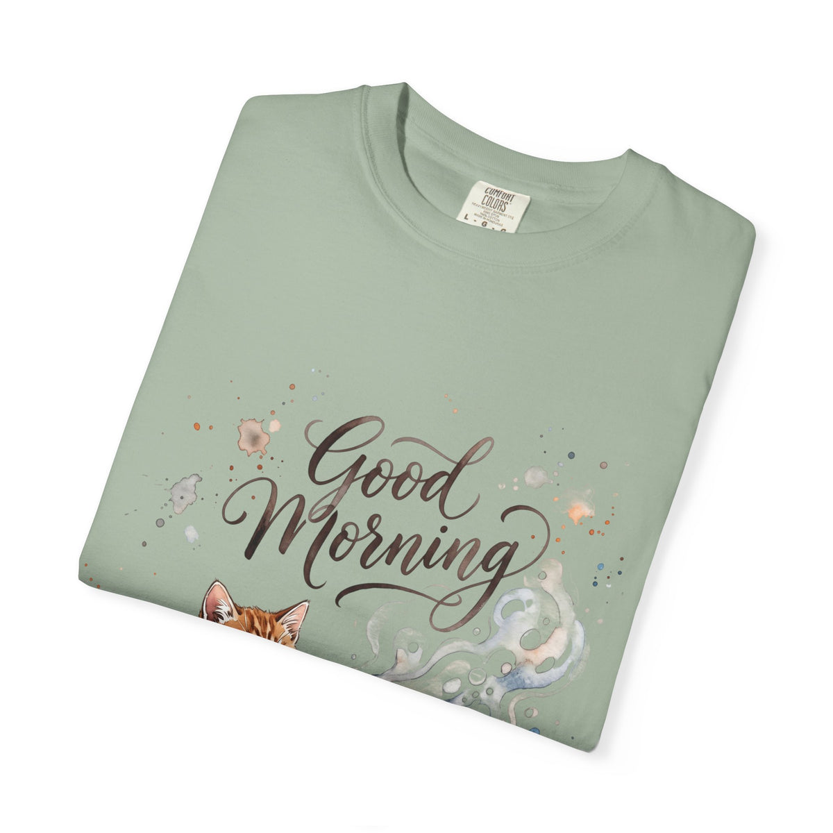 Good Morning Cat Coffee T-Shirt