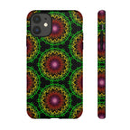 Custodia per telefono con mandala artistica, motivi audaci e stile moderno