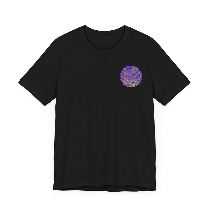  Colorful Mandala T-shirt promoting spiritual well-being and harmony 