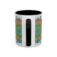 Beautiful Mandala Art Mug with intricate, colorful design and fine details