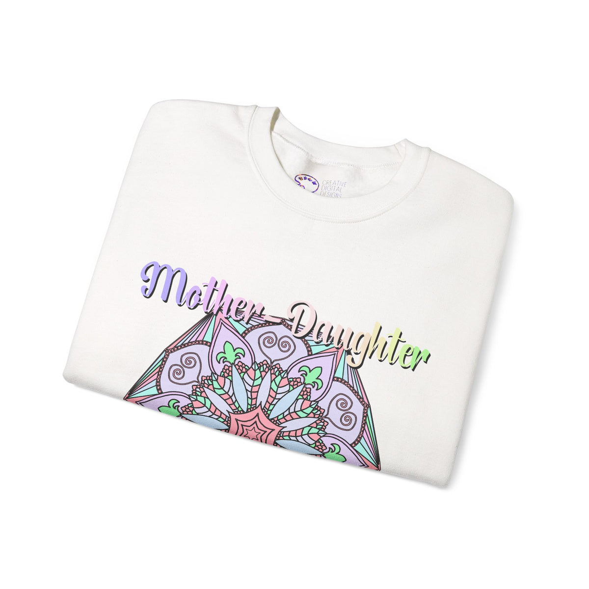 Mother-Daughter Mandala Sweatshirt Celebrating Unique Connections