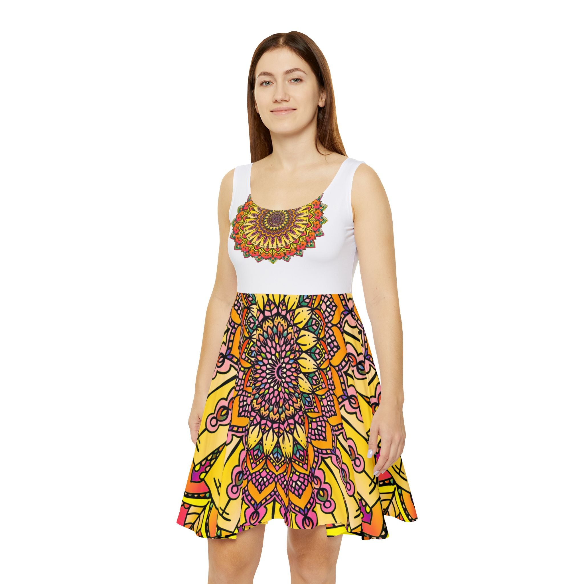 Solar Mandala Skater Dress