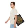 A colorful hand-drawn Mandala Art Tote Bag with all-over print design