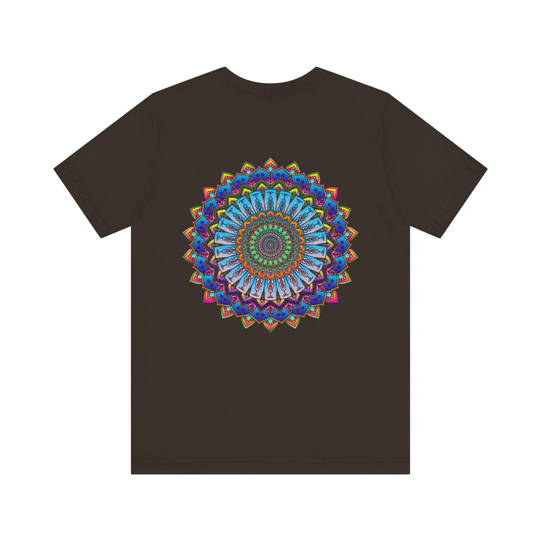 Vibrant Mandala Tee featuring intricate design for Spiritual Peace & Harmony