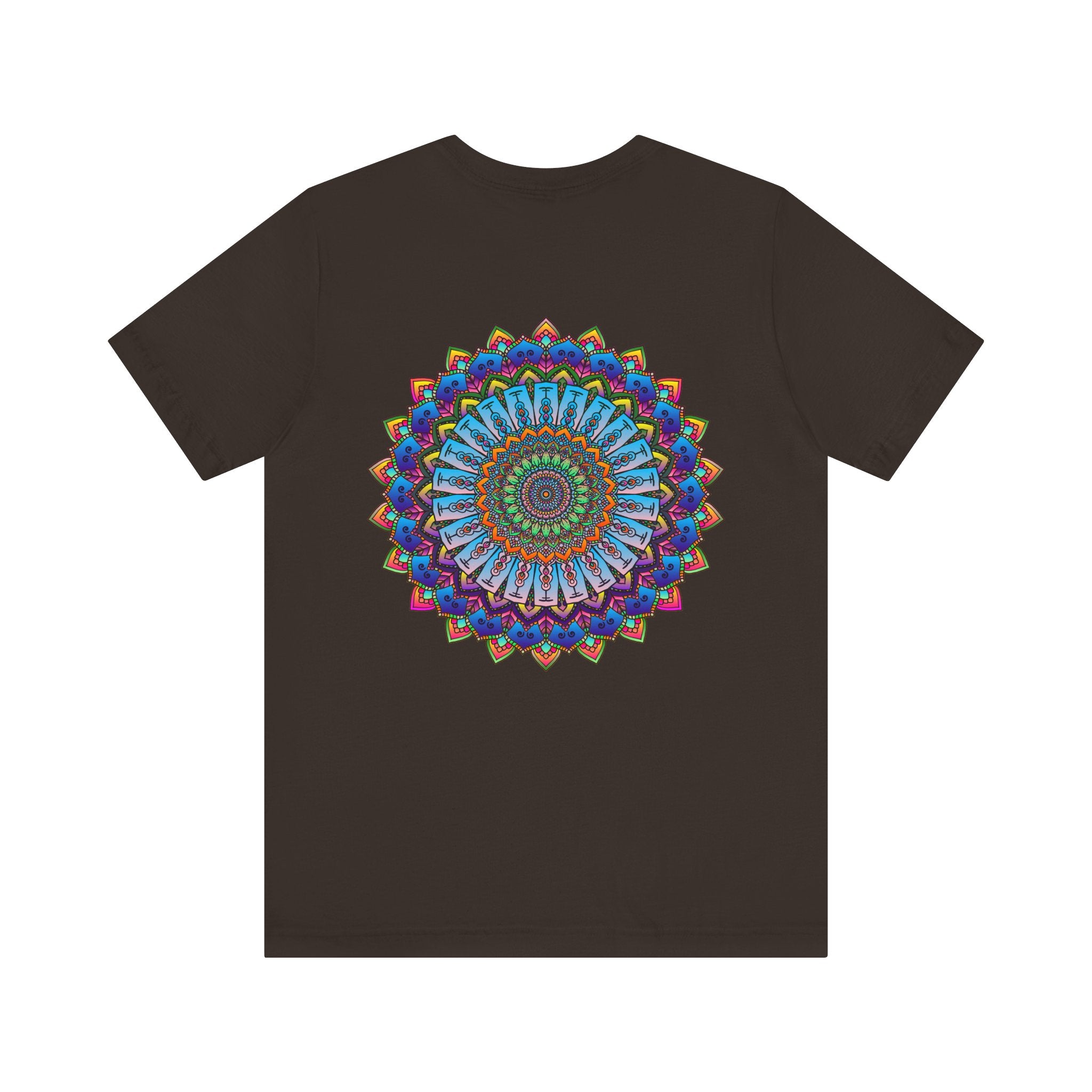 Vibrant Mandala Tee featuring intricate design for Spiritual Peace & Harmony