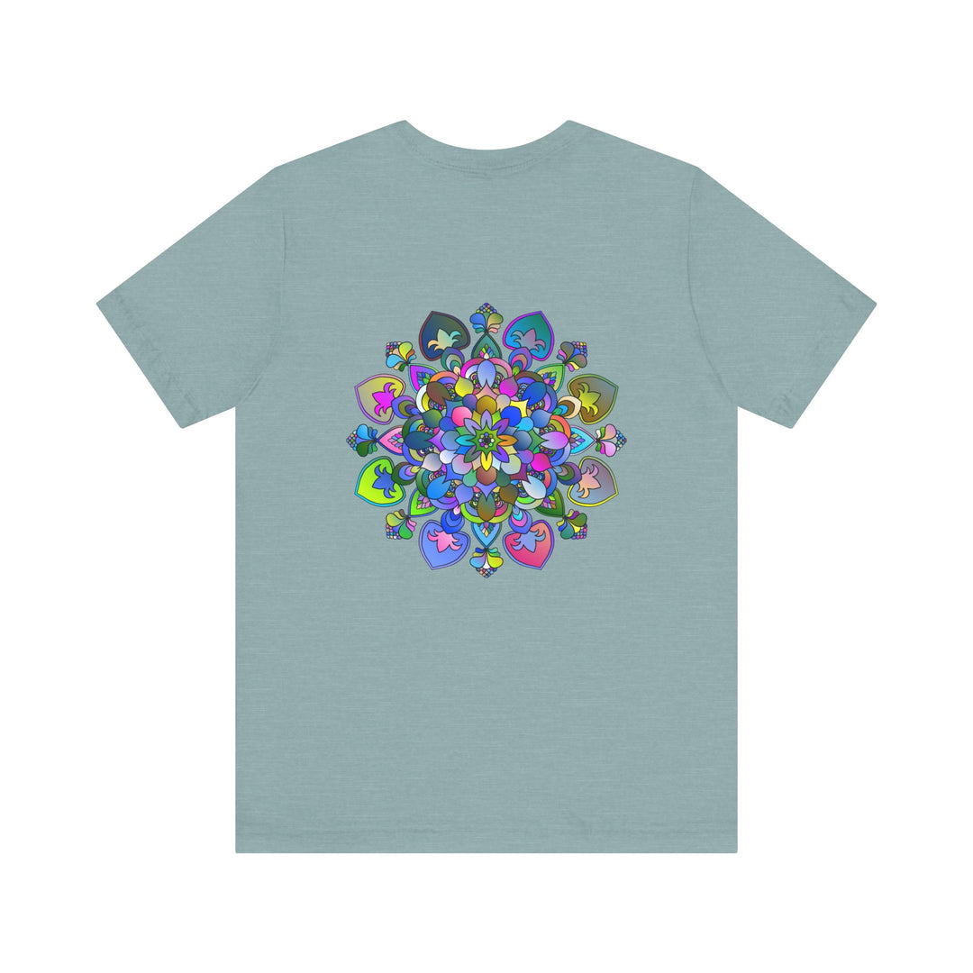 Vibrant and beautiful mandala tee for promoting peace and emotional well-being