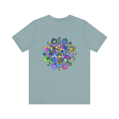 Vibrant and beautiful mandala tee for promoting peace and emotional well-being
