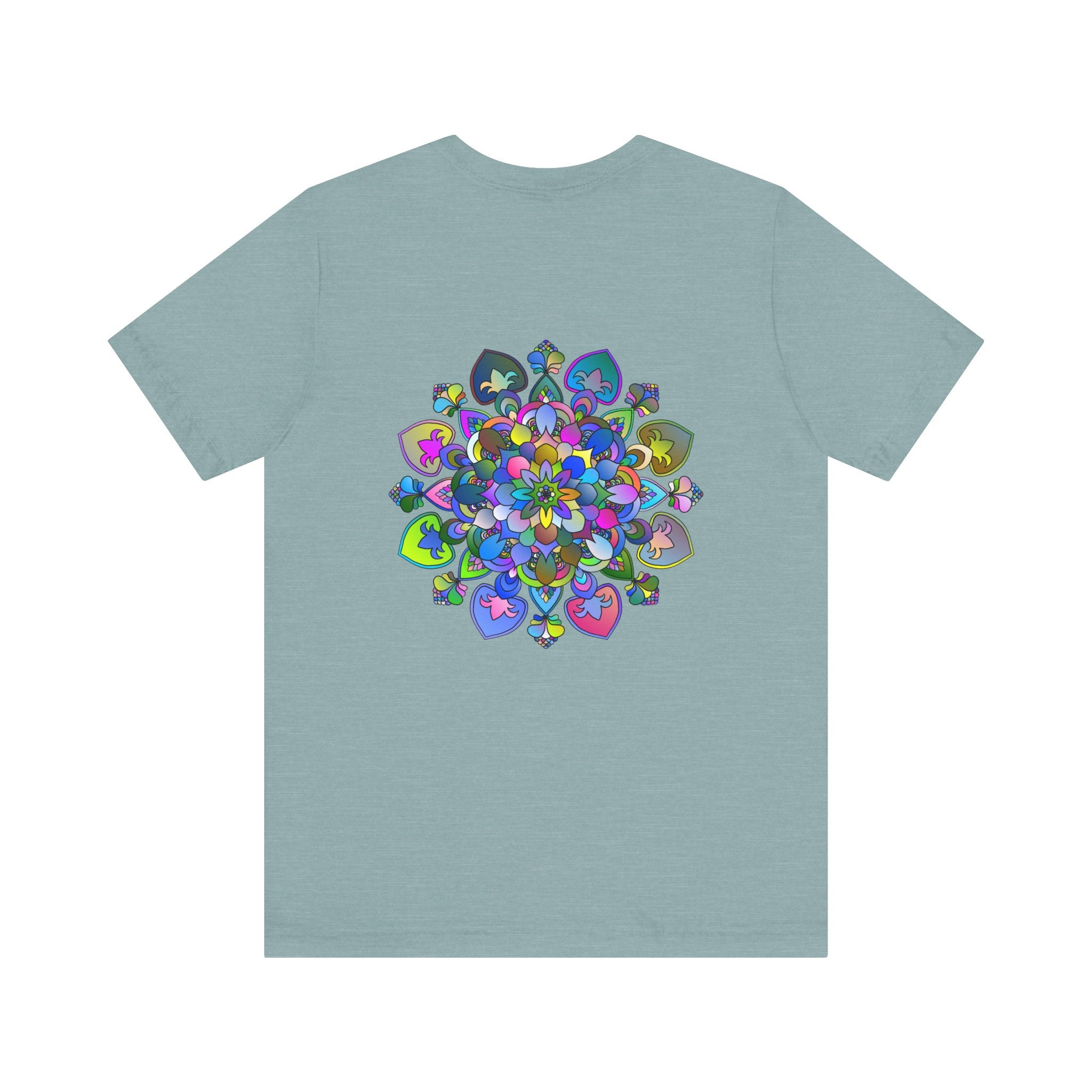 Vibrant and beautiful mandala tee for promoting peace and emotional well-being