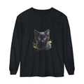 Mystische schwarze Katze – Langarm-T-Shirt