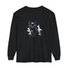 Black Kitten Watercolor Long Sleeve T-Shirt featuring a cute kitten design