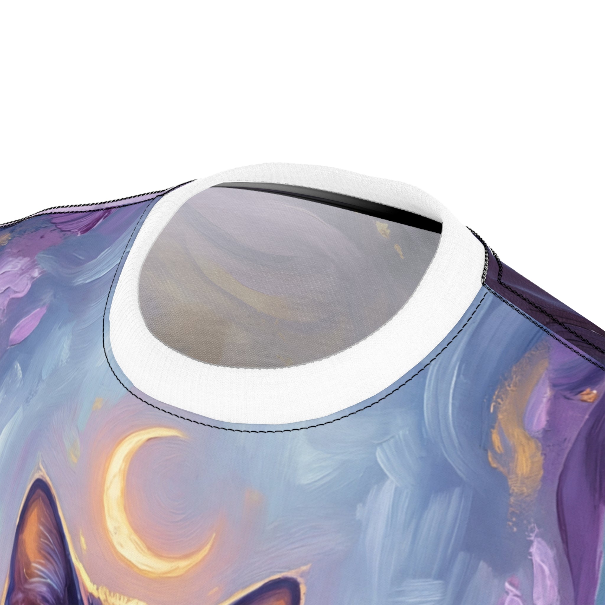 Mystic Cat Spirit Oil Painting All-Over Tee