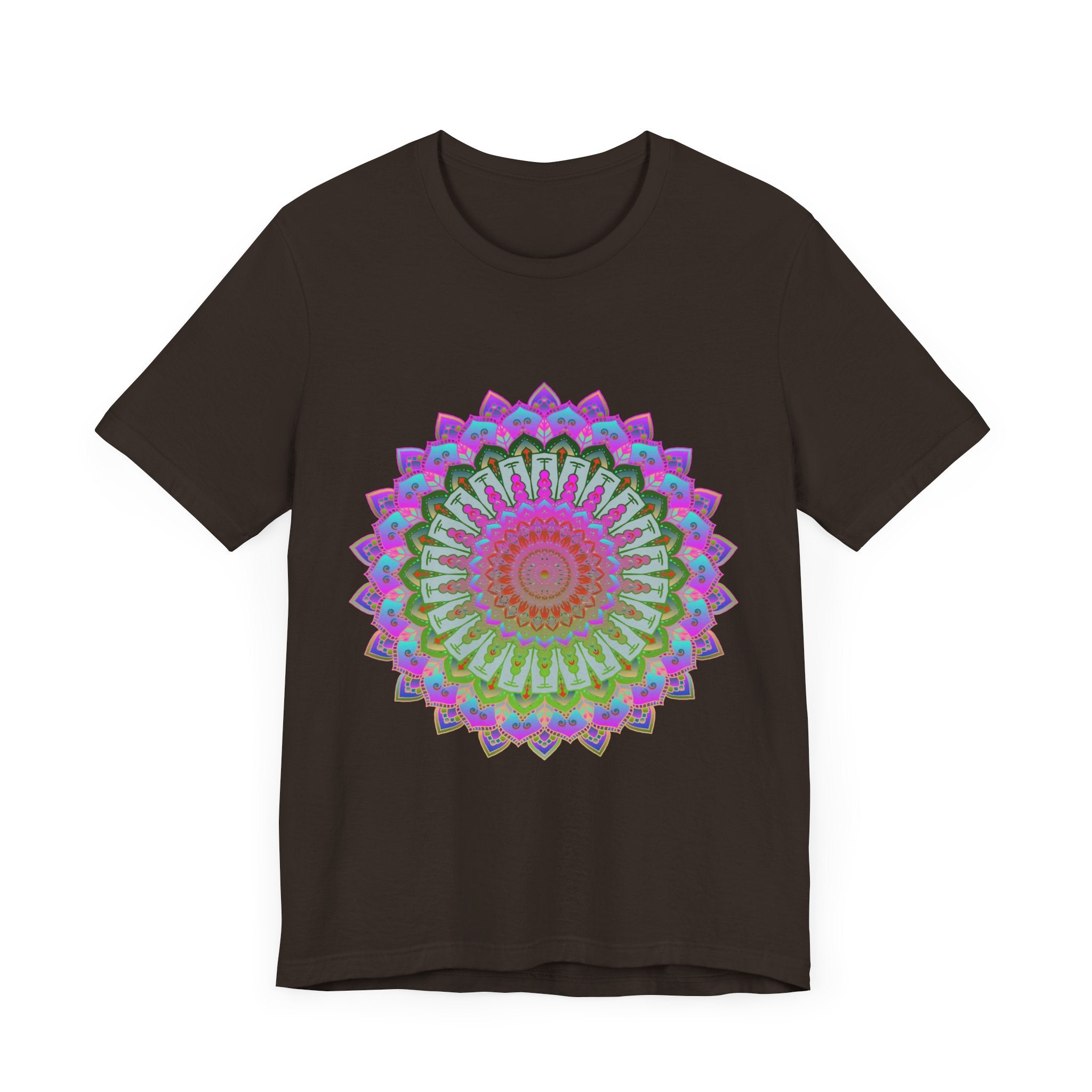 Vibrant Mandala T-Shirt featuring a colorful and intricate design perfect for making a bold fashion statement