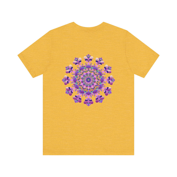 Close-up of Mandala Tee design highlighting the precision and artistry