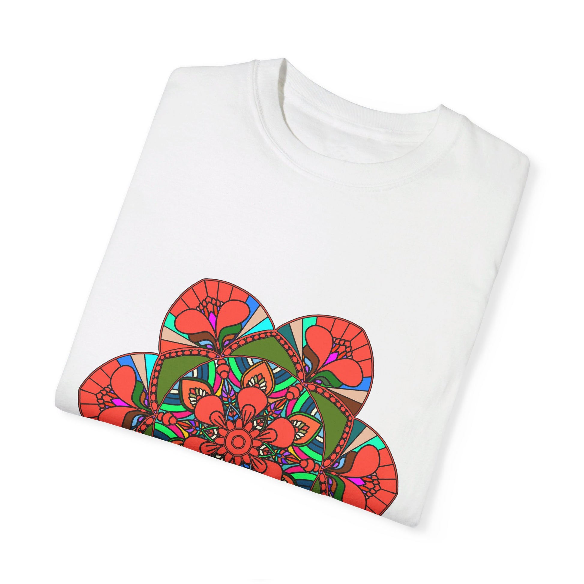 Unique and stylish Mandala Design T-Shirt, handcrafted with 100% Cotton