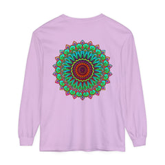 Vibrant Mandala Long Sleeve T-Shirt - Spiritual Art 42