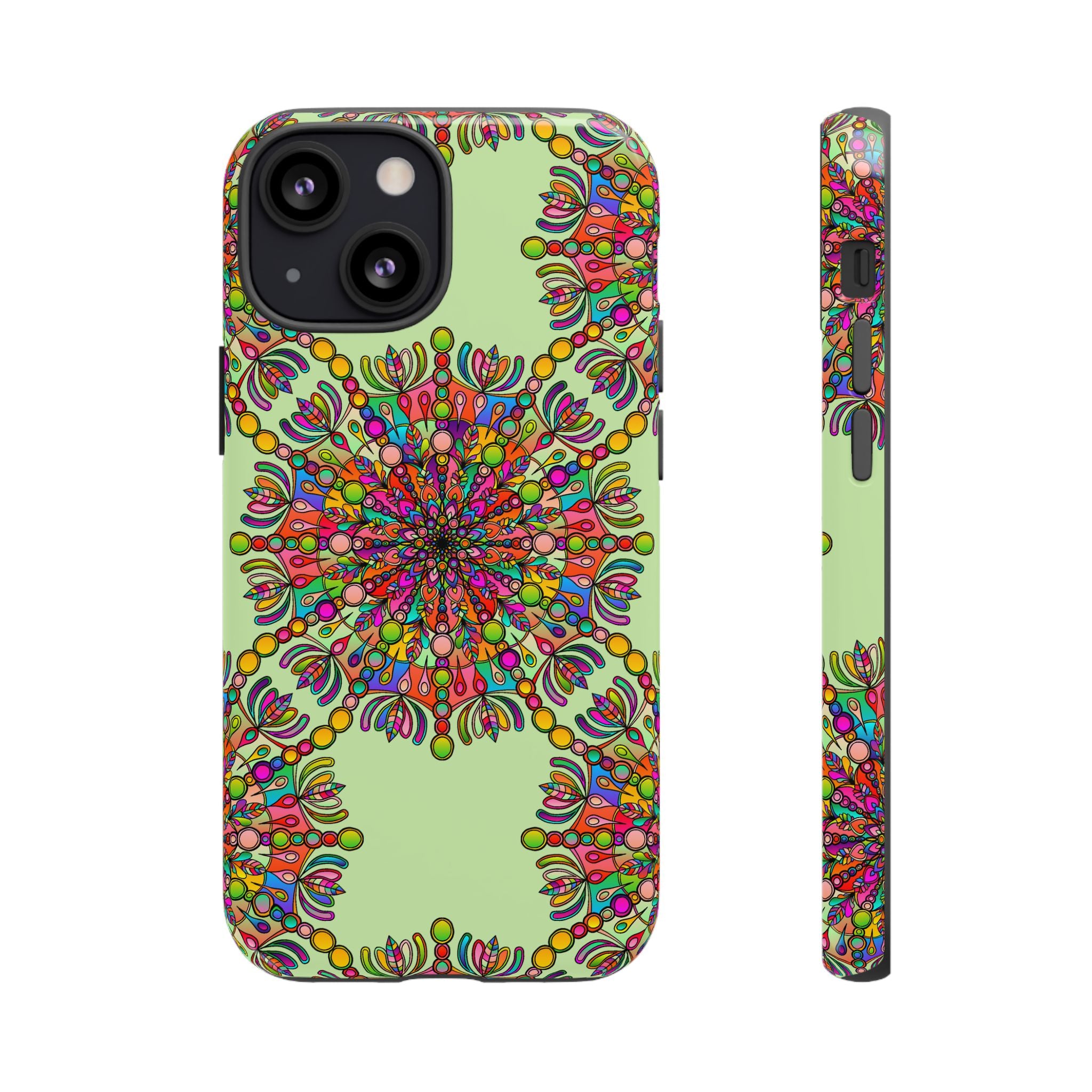 Custodia Vibrant Mandala per iPhone e Google Pixel | Custodie resistenti