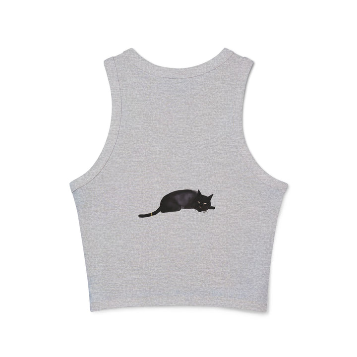 Black Cat Sleep Racerback Tank Top - Comfortable and stylish loungewear for women